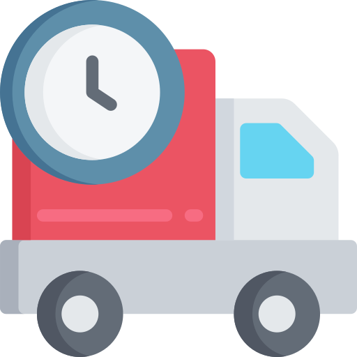 Delivery truck Juicy Fish Flat icon