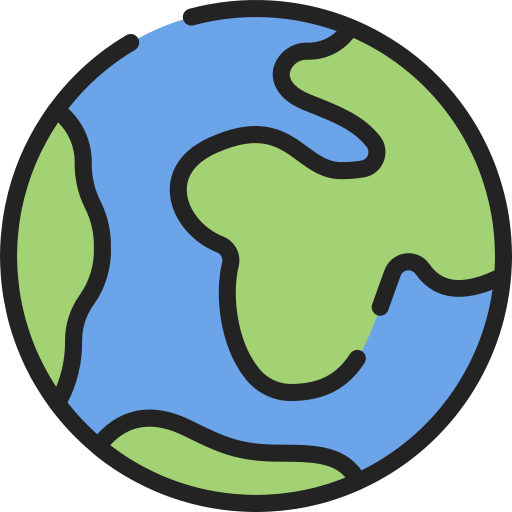 Planet earth Juicy Fish Soft-fill icon