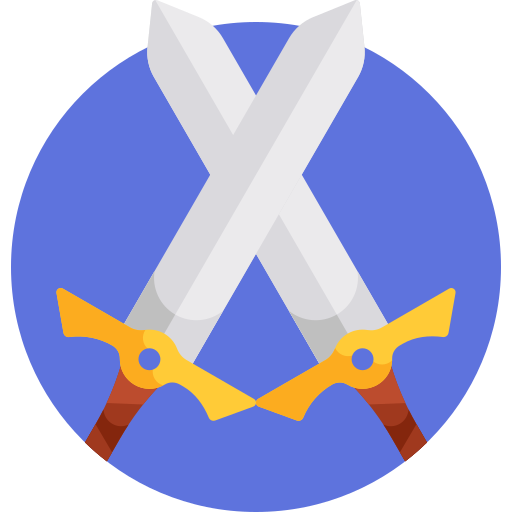 Swords Detailed Flat Circular Flat icon