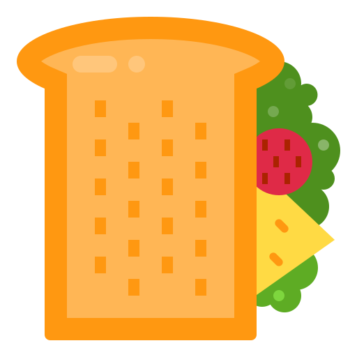 Sandwich Payungkead Flat icono
