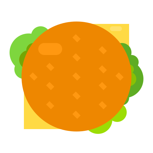 hamburger Payungkead Flat icoon