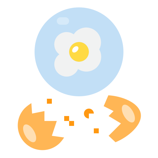 Omelette Payungkead Flat icon