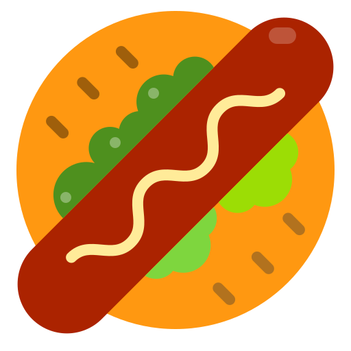hotdog Payungkead Flat icon