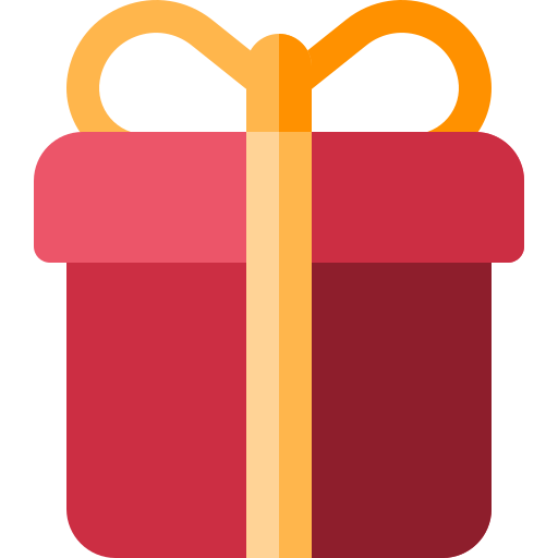 Caja para regalo Basic Rounded Flat icono