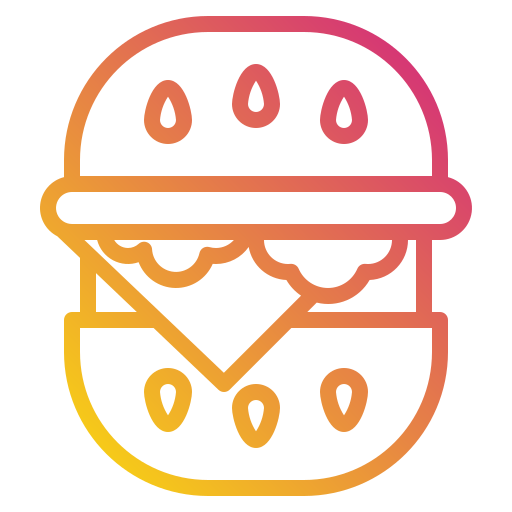 ハンバーガー Payungkead Gradient icon
