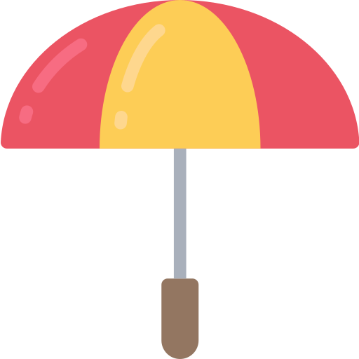 Umbrella Juicy Fish Flat icon