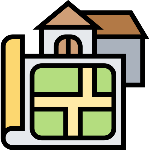 House plan Meticulous Lineal Color icon