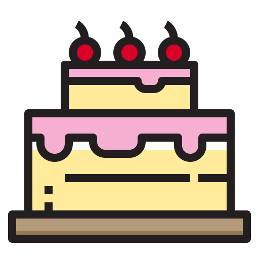 ケーキ Payungkead Lineal Color icon
