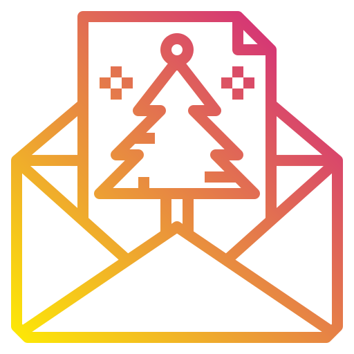 クリスマスカード Payungkead Gradient icon