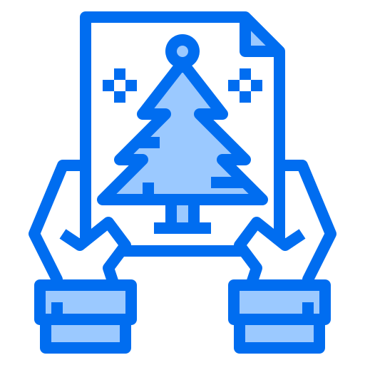 biglietto natalizio Payungkead Blue icona