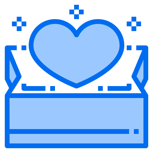 Heart Payungkead Blue icon