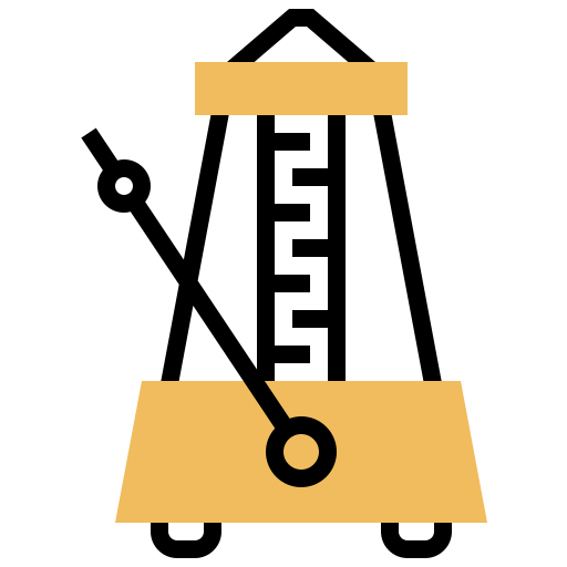 Metronome Meticulous Yellow shadow icon