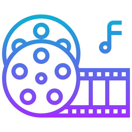 Film roll Meticulous Gradient icon