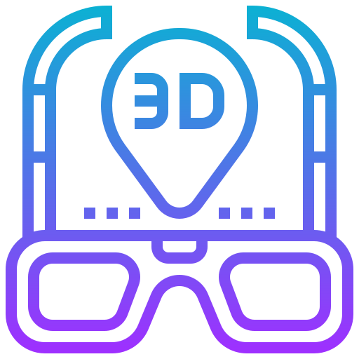 3d bril Meticulous Gradient icoon