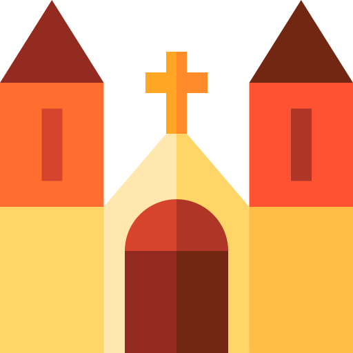 Iglesia Basic Straight Flat icono
