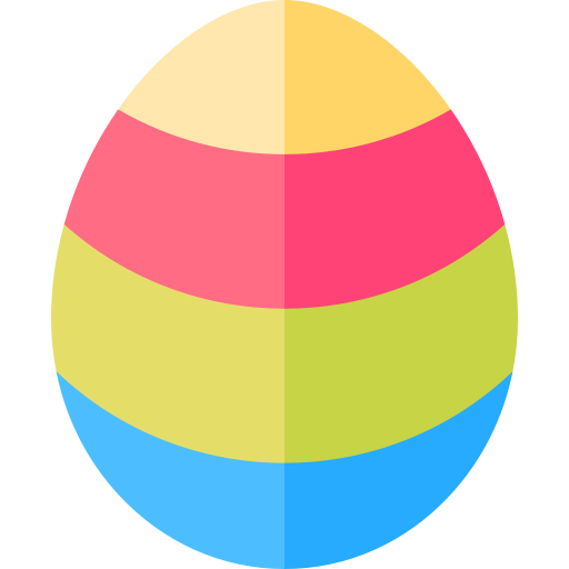El huevo de Pascua Basic Straight Flat icono