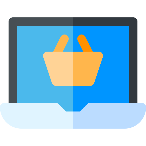 online einkaufen Basic Rounded Flat icon