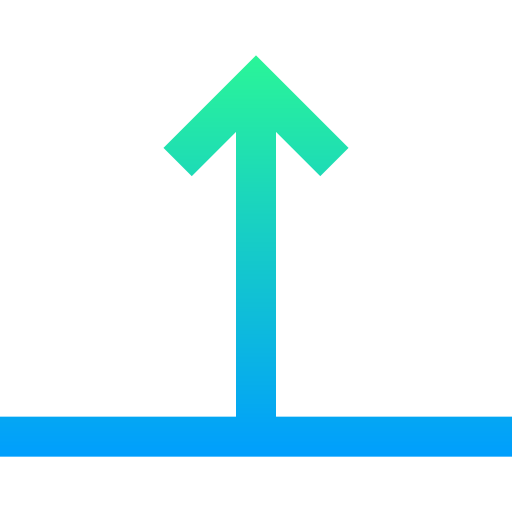 vers le haut Super Basic Straight Gradient Icône
