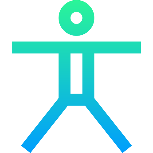 Gymnastics Super Basic Straight Gradient icon