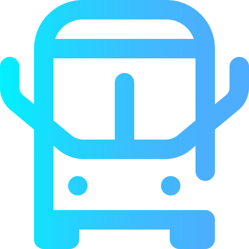 バス Super Basic Omission Gradient icon