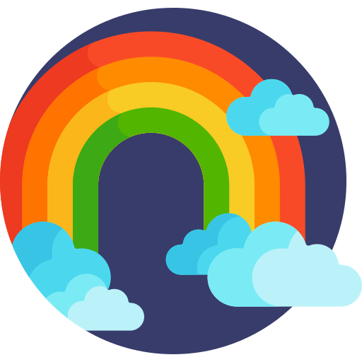 arcobaleno Detailed Flat Circular Flat icona