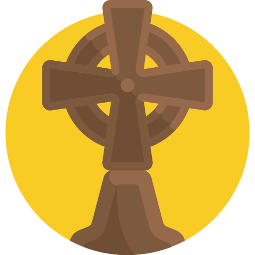 croce celtica Detailed Flat Circular Flat icona