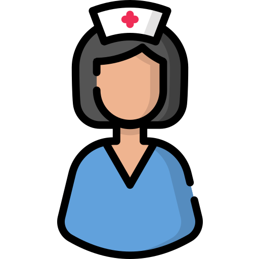 Enfermera Special Lineal color icono