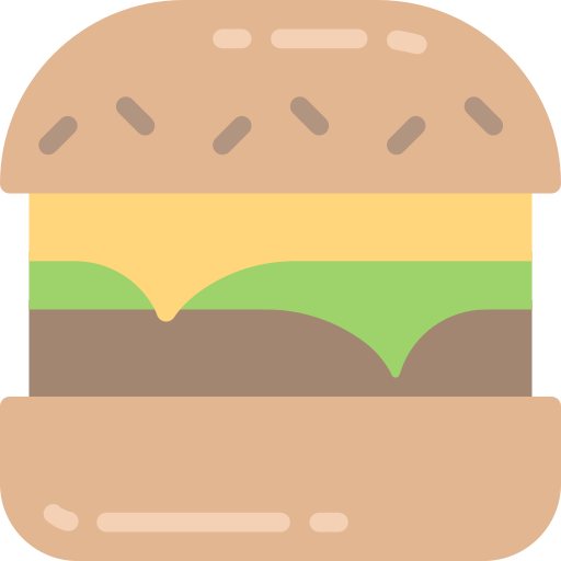 Burger Juicy Fish Flat icon