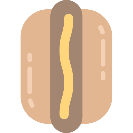 Hot dog Juicy Fish Flat icon