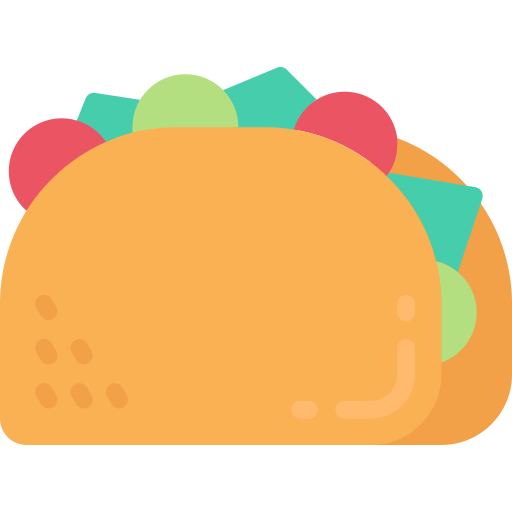 Taco Juicy Fish Flat icono