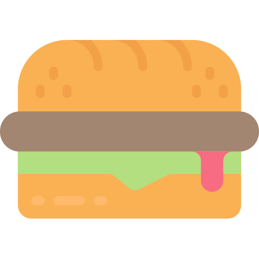 sandwich Juicy Fish Flat icon