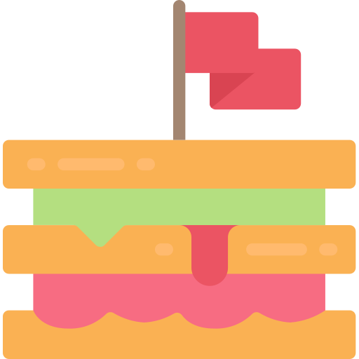 Бутерброд Juicy Fish Flat иконка