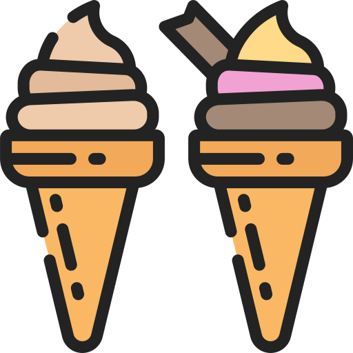 Ice cream Juicy Fish Soft-fill icon