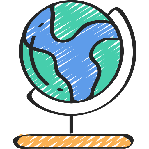 Earth globe Juicy Fish Sketchy icon