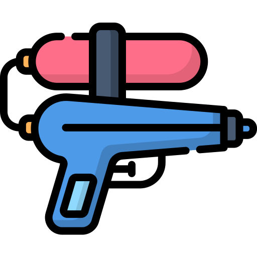 pistola de agua Special Lineal color icono