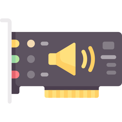 Sound card Special Flat icon