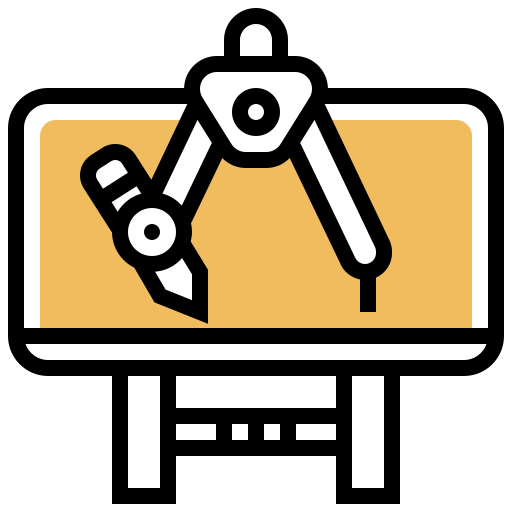 biurko Meticulous Yellow shadow ikona