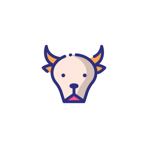 Bull Good Ware Lineal Color icon