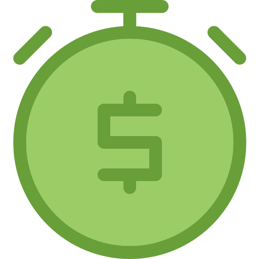 Time is money Deemak Daksina Green icon