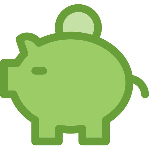 Piggy bank Deemak Daksina Green icon