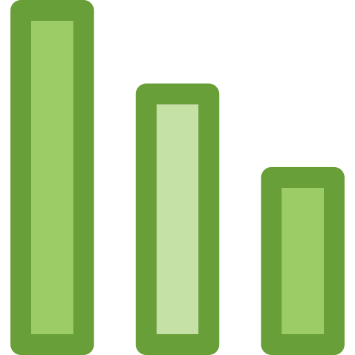 wykres słupkowy Deemak Daksina Green ikona