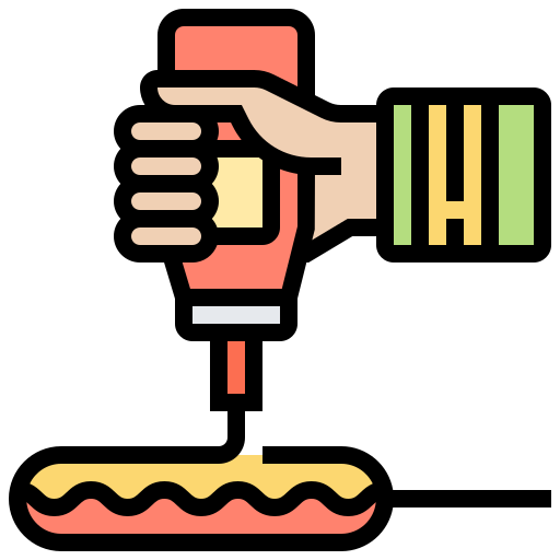 Sausage Meticulous Lineal Color icon