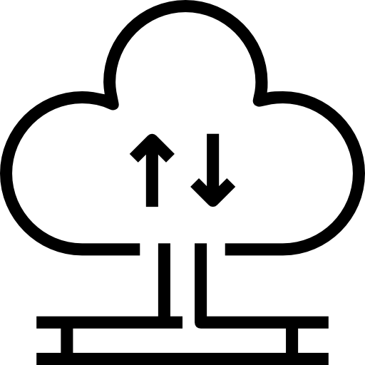 Вычислительное облако Accurate Lineal иконка