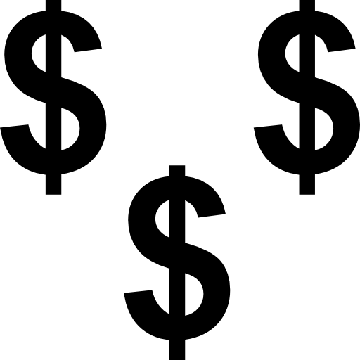 símbolo de dólar Alfredo Hernandez Lineal icono