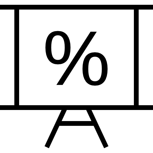 percentagem Alfredo Hernandez Thin line Ícone