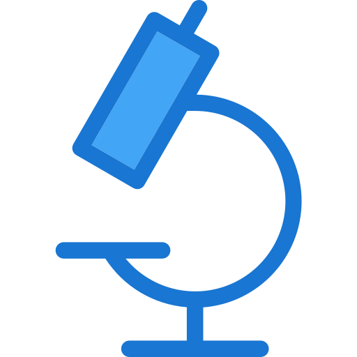 Microscope Deemak Daksina Blue icon