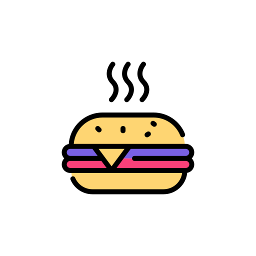 burger Good Ware Lineal Color icon