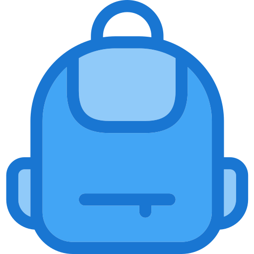 O saco da escola Deemak Daksina Blue Ícone