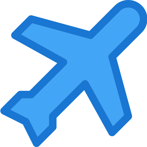 vliegtuig Deemak Daksina Blue icoon