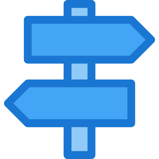 Signpost Deemak Daksina Blue icon